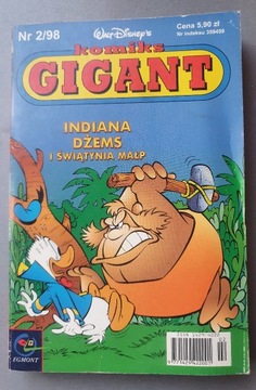 Komiks Gigant 1998 / 2  indiana dżems stan bdb 