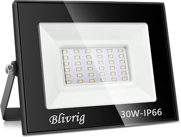 Blivrig Reflektor zewnętrzny LED, 30W 6500K, IP66