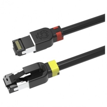 Patchcord S/FTP 6A WireArte RJ45 2m czarny 