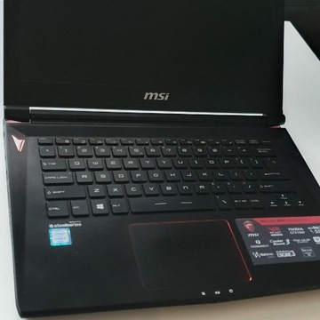 Notebook MSI GS43VR 6RE