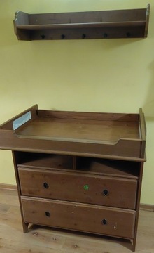 Zestaw dla dziecka: komoda+ przewijak+ półka; Ikea