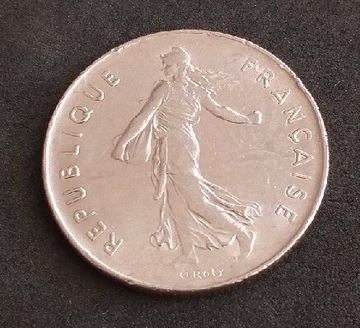 Moneta 5 francs 1974 Republique Francaise 