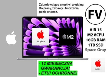 APPLE MACBOOK AIR 15 M2 1TB 16GB RAM PRO GW+12msc!