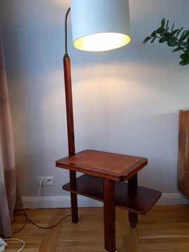 Lampa ze stolikiem w stylu art deco vintage mebel