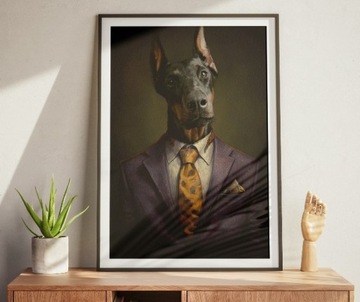 Personalizowany portret zwierzaka w garniturze