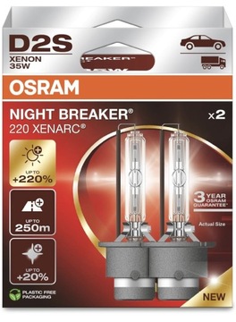 Żarnik Xenon D2S Osram Night Breaker Laser Xenarc +220% NOWOŚĆ