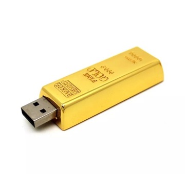 Pendrive 64GB kształt sztabki złota USB 2.0