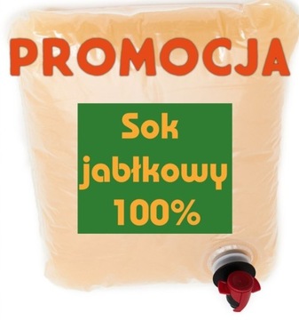 100% Sok jabłkowy 3l tłoczony 