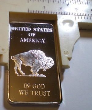 20. metal moneta kolekcjoner American Bull kopia