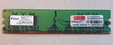 Pamięć RAM DDR 2 256 MB 533 MHz PC4200 Elixir