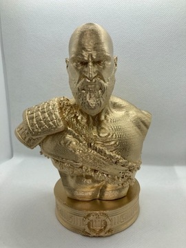 Kratos, God Of War, popiersie figurka 3D, 15cm