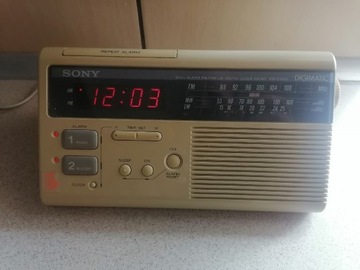 SONY Retro RADIO z budzikiem x2 model. ICF-C220L