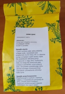 Dzięgiel chiński/Angelica sinensis Witaminy B 250g