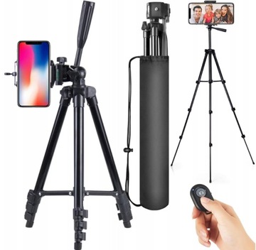 STATYW 4w1 TRIPOD PILOT UCHWYTBLUETOOTH 128CM