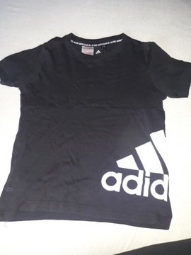 Koszulka czarna Adidas roz. 140