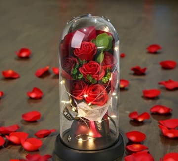 Róża Nieśmiertelna z oświetleniem LED
