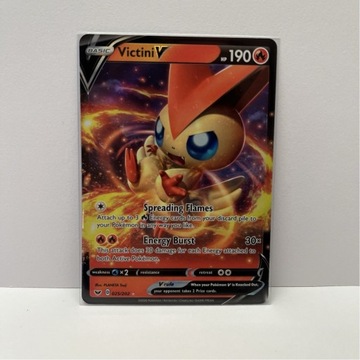 Karta Pokemon TCG Victini V Sword & Shield