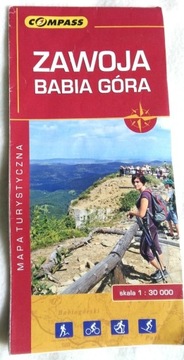 Zawoja, Babia Góra, mapa z 2016 r.