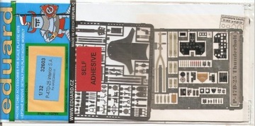 P 47D 25 Thunderbolt interior, blacha Eduard 1:32