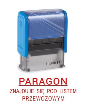 Pieczątka z hasłem PARAGON znajduje się pod listem