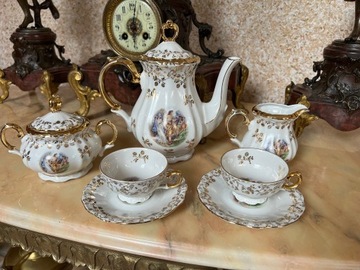 Serwis Kawowy Porcelana Bavaria Bareuther 2 os.