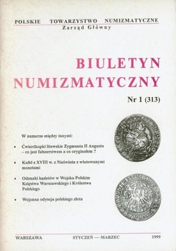 BIULETYN NUMIZMATYCZNY ROCZNIK 1999 .