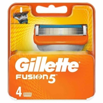 GILLETTE FUSION5 OSTRZA WKŁADY DO GOLENIA 4szt UK