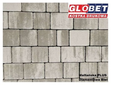 Kostka Brukowa Maltańska GLOBET Diamentowa Biel