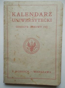 Kalendarz Uniwersytecki Semestr Zimowy 1916/17