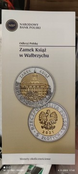 2021 "ODKRYJ POLSKĘ"-*FOLDER* ZAMEK KSIĄŻ