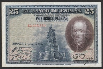 Hiszpania 25 peset 1928 - E2,9