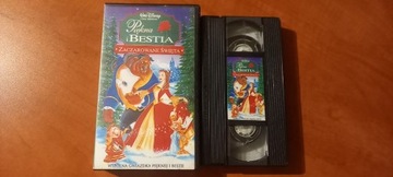 Piękna i Bestia zaczarowane święta kaseta VHS