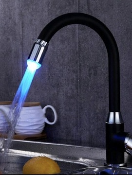 Kran LED 7-Kolorowy - Oszczędzający Wodę