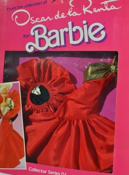 ubranko lalka barbie Oscar de la Renta mattel 1984