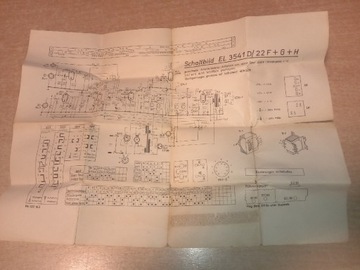 SCHEMAT MAGNETOFONU LAMPOWEGO PHILIPS EL3541D