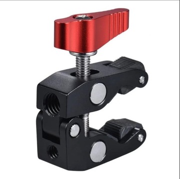 Crab Mini Clamp Zacisk Gwint 1/4 i 3/8 Statyw LED