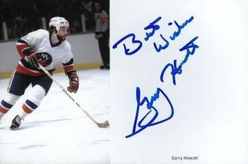 Howatt Garry mistrz NHL autograf