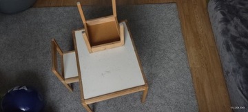 Ikea Stolik i 2 krzesła DREWNO 