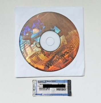 Windows 98 Second Edition, CD + klucz COA