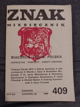 ZNAK # 409 POLSKA A BIAŁORUŚ I LITWA Piłsudski