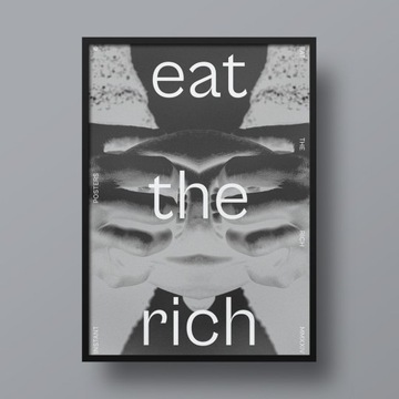 Plakat Eat the Rich B2 (50x70 cm)