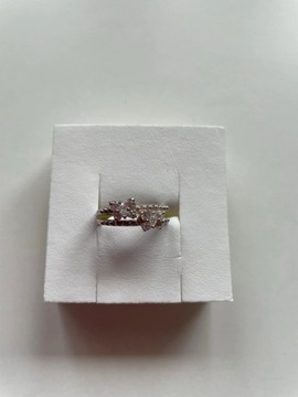 Srebrny pierścionek z motylkami próba 925 17,3mm