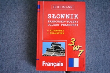 Słownik FRANCUSKO-POLSKI 3 w 1 BUCHMANN