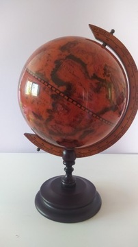 Globus 35x24 cm drewniana podstawka