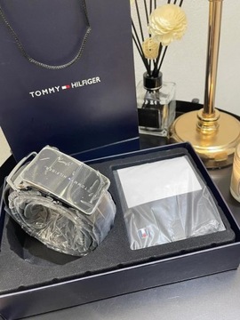 Tommy Hilfiger pasek portfel zestaw prezent