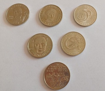 Kazachstan zestaw  6 monet