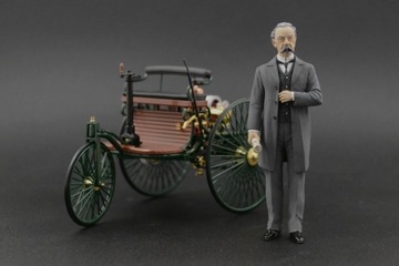 Karl Benz Figurka 1:18 Norev Patent Motorwagen