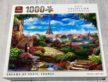 Puzzle KING 1000 elementów 68 x 49 cm DREAMS PARIS