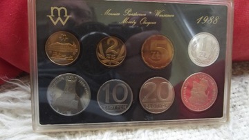 Zestaw monet obiegowych 1988