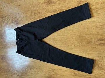 Czarne długie legginsy DeFacto